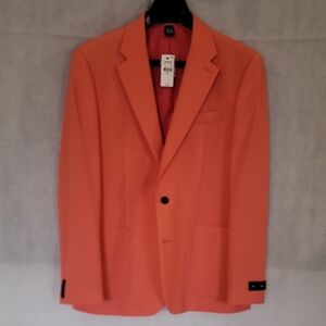 Express Men's Vibrant Orange Blazer